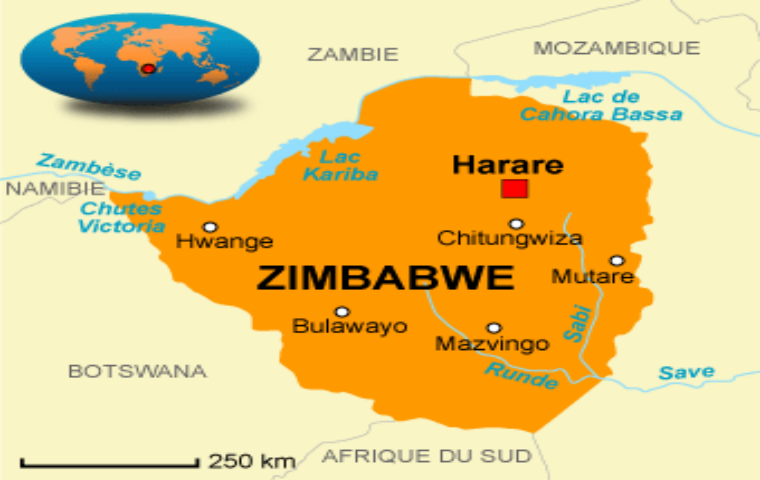 carte de zimbabwe